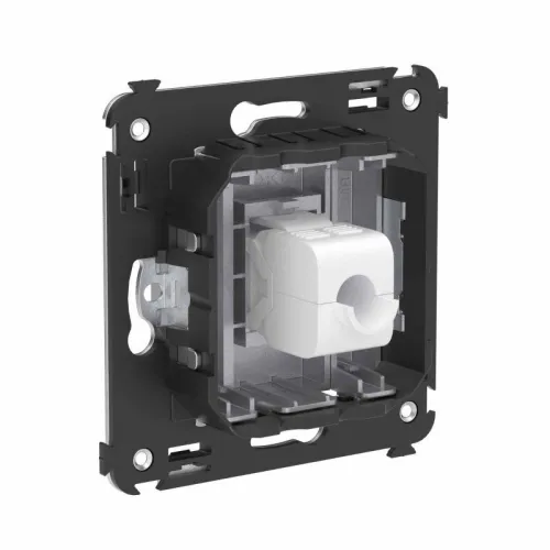 Розетка компьютерная 1-м СП Avanti "Закаленная сталь" RJ45 кат.6A без шторок механизм DKC 4404673 фото 5