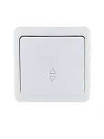 Переключатель проходной 1-кл. 1п ОП Viola 10А IP20 бел. LEZARD 751-0200-105