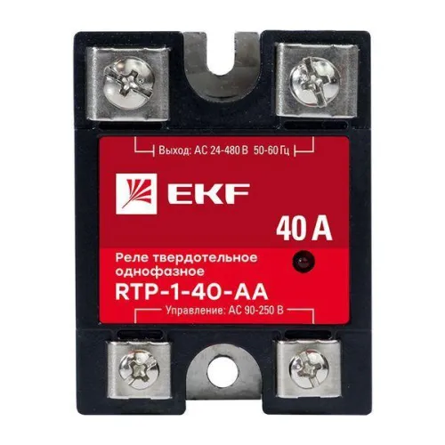 Реле твердотельное однофазное RTP-40-AA PROxima EKF rtp-1-40-aa фото 4