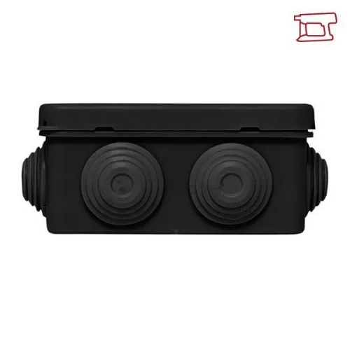 Коробка распаячная КМР-030-031 с крышкой наружная 85х85х40 8 мембранных вводов IP55 черн. EKF plc-kmr2-030-031-b фото 5