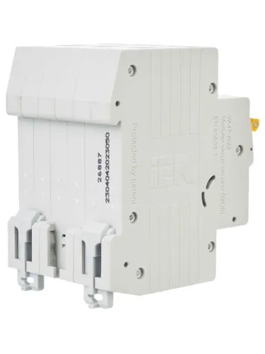 Выключатель автоматический модульный 3п C 50А 6кА ВА47-60M KARAT IEK MVA31-3-050-C фото 9