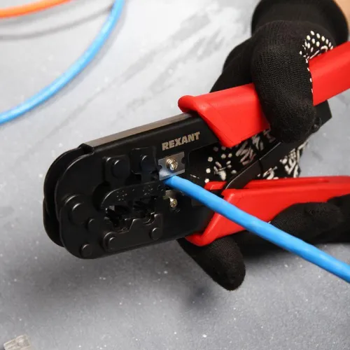 Инструмент для обжима джек. тел. 8P-8C 6P-4C Rexant 12-3432 фото 4