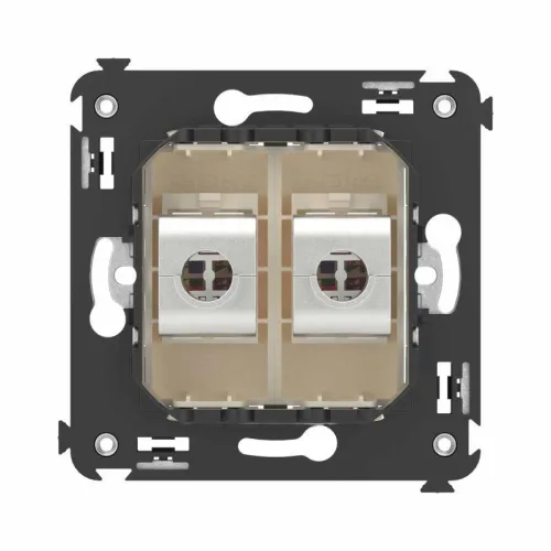 Розетка компьютерная 2-м СП Avanti "Ванильная дымка" RJ45 кат.6A без шторок экранир. механизм DKC 4405774 фото 3