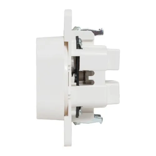 Розетка 2-м СП Стокгольм 10А IP20 без заземл. защ. шторки механизм бел. PROxima EKF EYR10-102-10 фото 6