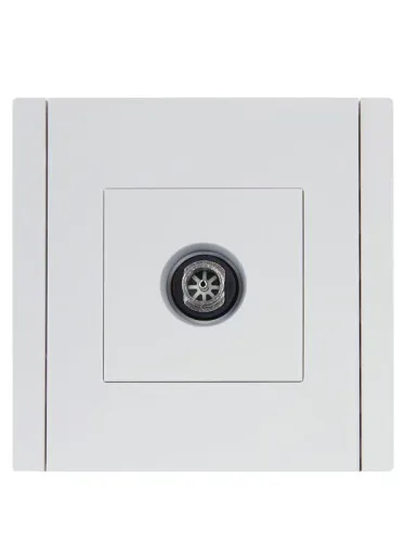 Розетка TV оконечная FORTE&PIANO FP228 бел. IEK FP-A10-O-K01 фото 2