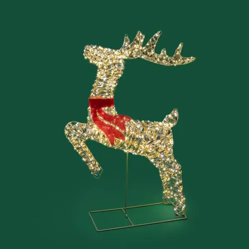 Фигура светодиодная "Бегущий олень" 88см тепл. бел. IP44 питание от трансформатора Neon-Night 501-375 фото 10