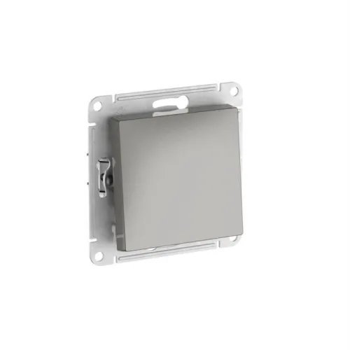 Выключатель 1-кл. AtlasDesign (сх. 1) 10AX быстрозажим. клем. механизм сталь SE ATN000911S