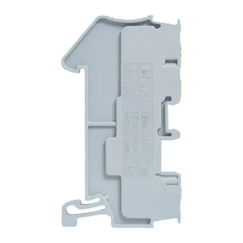 Колодка клеммная пружинная 1.5 Push-in 3 вывода сер. EKF PIT-1.5-3 фото 5