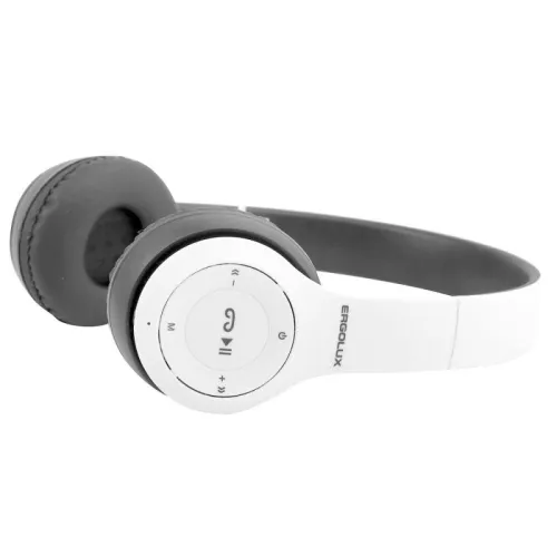 Наушники накладные с микрофоном беспроводные ELX-BTHP01-C01 FM MP3 коробка бел. ERGOLUX 15356 фото 2