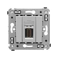 Розетка HDMI 1-м СП Avanti "Закаленная сталь" тип А-А DKC 4404253