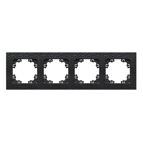 Рамка 4-м Афина фактурная универс. графит Universal A10046-Gr