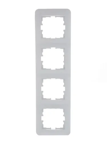 Рамка 4-м Karina Life вертикал. бел. LEZARD 708-0200-154