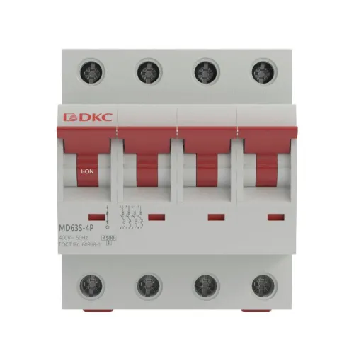 Выключатель автоматический модульный 4п D 63А 4.5кА YON max MD63S YON MD63S-4PD63 фото 2