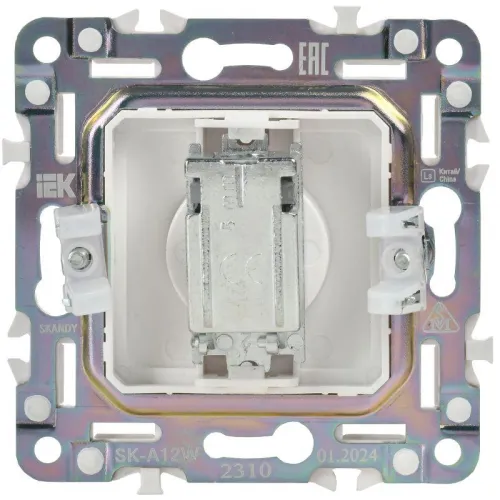 Розетка TV оконечная SKANDY SK-A12W арктич. бел. IEK SK-A10-O-K01 фото 5