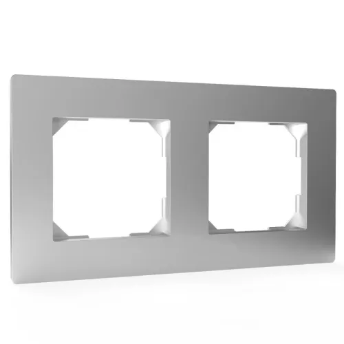 Рамка 2-м Pixel универс. алюм. TOKOV ELECTRIC TKE-PX-RM2-C03 фото 4