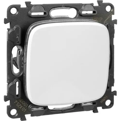 Выключатель 1-кл. СП Valena Allure 10А IP20 250В 10AX с лицев. панелью безвинтов. зажимы механизм бел. Leg 752701 фото 6