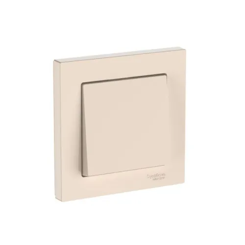 Выключатель 1-кл. AtlasDesign (сх. 1) 10AX быстрозажим. клем. в сборе беж. SE ATN000212S