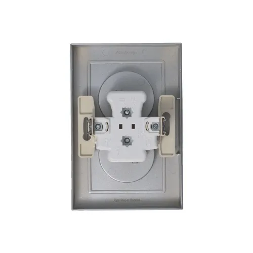 Розетка 2-м СП AtlasDesign 16А IP20 без заземл. в сборе алюм. SE ATN000320 фото 7