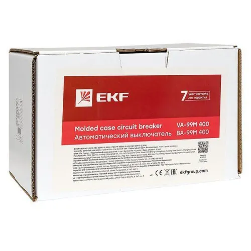 Выключатель автоматический 3п 400/400А 42кА ВА-99М PROxima EKF mccb99-400-400m фото 10