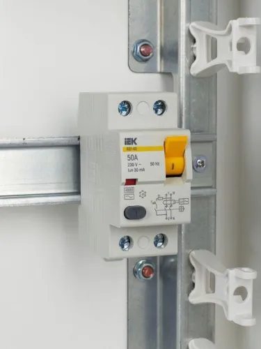 Выключатель дифференциального тока (УЗО) 2п 50А 30мА тип AC ВД1-63 KARAT IEK MDV10-2-050-030 фото 4