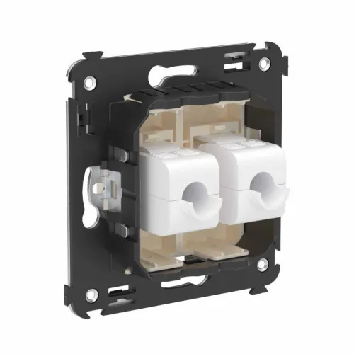 Розетка компьютерная 2-м СП Avanti "Ванильная дымка" RJ45 кат.6A без шторок механизм DKC 4405674 фото 2