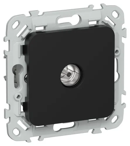 Розетка телевизионная оконечная СП FLITE РТВм-1-1-1-ФлЧ тип M экранир. механизм черн. IEK FI-A13-O-K02