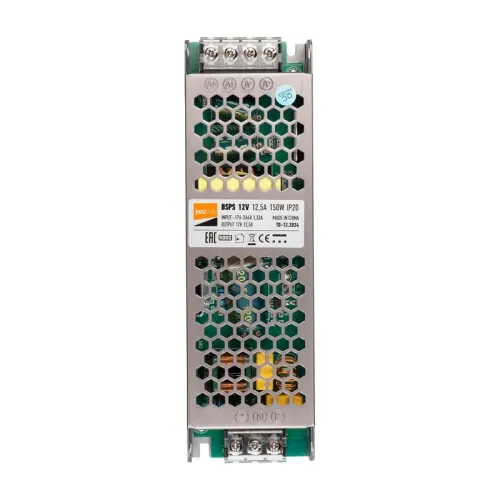 Блок питания для светодиодной ленты 150Вт 12.5А 12В IP20 BSPS метал. JazzWay 3329235A