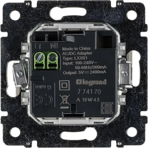 Розетка USB 2-м СП Valena сл. кость Leg 774170 фото 7