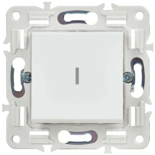 Выключатель 1-кл. SKANDY 10А SK-V07W с индикацией арктич. бел. IEK SK-V10-1-10-K01 фото 2