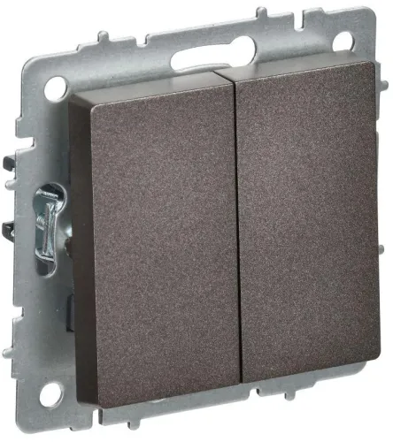 Выключатель перекрестный 2-кл. СП BRITE ВС10-2-3-БрТБ 10А механизм бронза IEK BR-V23-0-10-K45