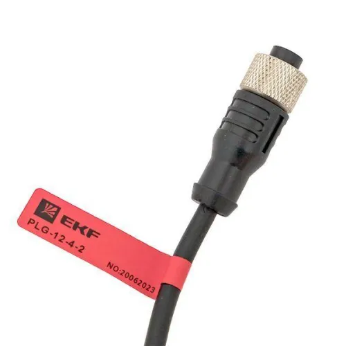 Кабель-разъем М12 4-PIN прямой PLG-12-4-2 EKF PLG-12-4-2 фото 2