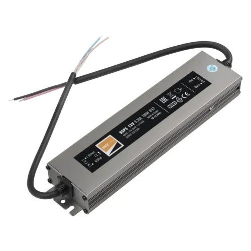 Блок питания для светодиодной ленты 100Вт 8.3А 12В IP67 BSPS влагозащ. метал. JazzWay 3329280A фото 10