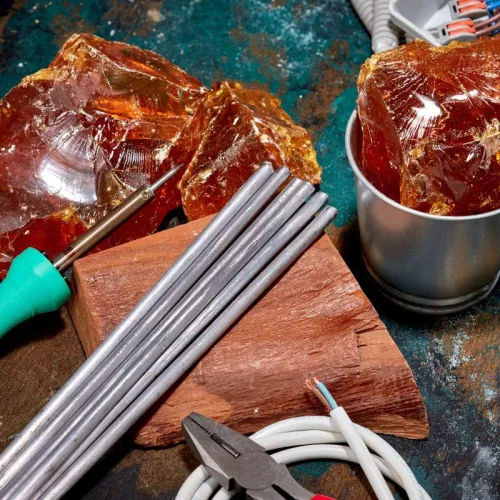 Припой пруток ПОС-30 d8мм L400мм ГОСТ 21931-76 олово 30% свинец 70% (уп.5кг) Rexant 09-3533 фото 3