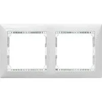 Рамка 2-м Valena горизонт. бел./кристалл Leg 774462