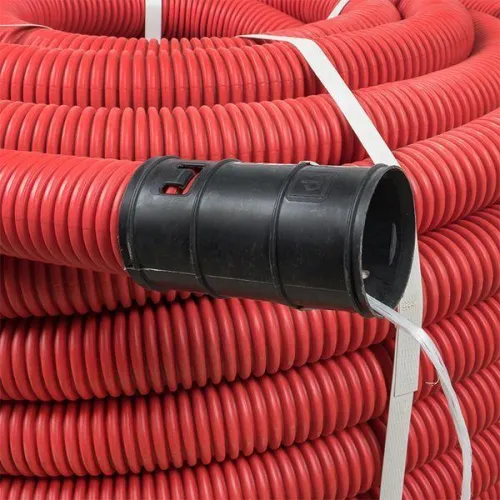 Труба гофрированная двустенная ПНД гибкая d75мм с протяжкой SN10 красн. (уп.50м) PROxima EKF tg2st-75-50m фото 3