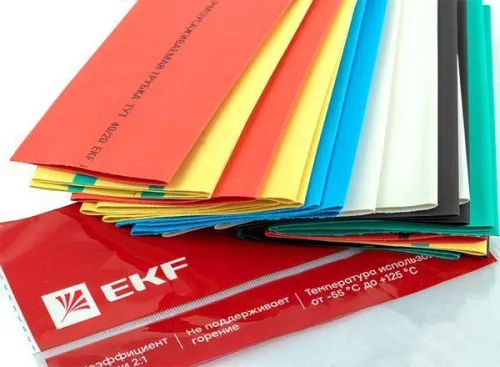 Набор трубок термоусадочных ТУТ нг тонкостен. 40/20 (7 цветов по 3шт 100мм) EKF tut-n-40 фото 6