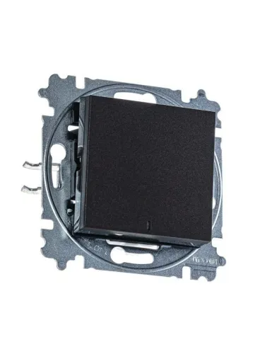 Выключатель 1-кл. СП Levit IP20 с подсветкой антрацит/дым. черн. ABB 2CHH590146A6063 фото 4