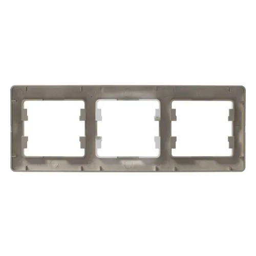 Рамка 3-м Glossa горизонт. титан SE GSL000403 фото 6