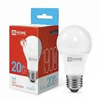 Лампа светодиодная LED-A60-VC 20Вт грушевидная 6500К холод. бел. E27 1900лм 230В IN HOME 4690612020310