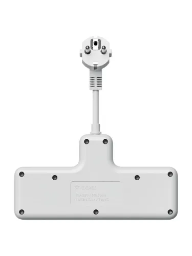 Удлинитель с сетевым фильтром 3х0.3м 10А 2USB + 1USBC 2500Вт ПВС 3х1 компакт бел. КОСМОС FRKsm0.3m-3g(W)USB фото 4