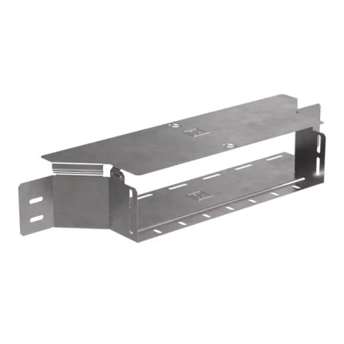 Ответвитель для лотка горизонтальный 400х100 с крышкой Стандарт Промрукав PR16.1187