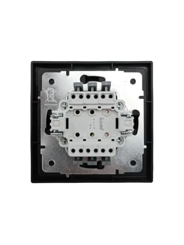 Выключатель проходной 1-кл. СП ZIMA IP20 10А безвинт. зажим черн. бархат LEZARD 704-4288-105QC фото 3