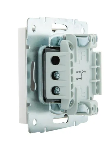 Переключатель проходной 1-кл. СП Rain IP20 механизм бел. LEZARD 703-0288-105 фото 2