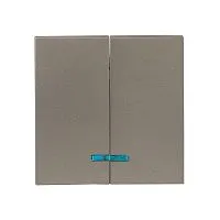 Панель лицевая Валенсия для выключателя 2-кл. с индикатором 10А кашемир PROxima EKF ESV10-L-123-40