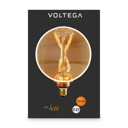 Лампа светодиодная Loft Led G130 4Вт 1800К E27 Voltega 8541 фото 4