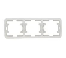 Рамка 3-м Mimoza горизонт. бел. Makel 22013