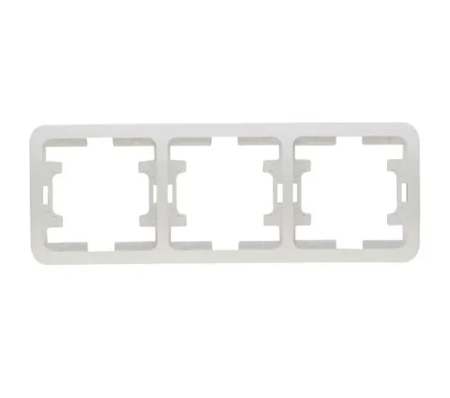 Рамка 3-м Mimoza горизонт. бел. Makel 22013