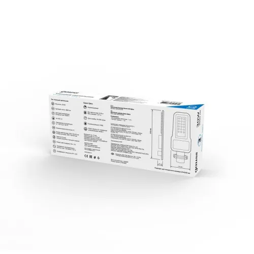 Светильник светодиодный Qplus 30Вт 5000К IP65 3600лм 120-260В 370х145х45мм ДКУ уличный консольный КСС Ш черн. GAUSS 629535330 фото 3