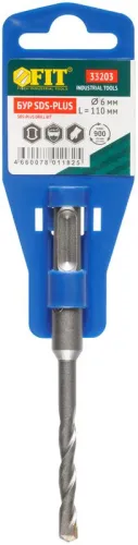 Бур по бетону SDS PLUS 6х110мм син. корпус FIT 33203 фото 6