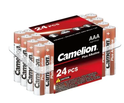 Элемент питания алкалиновый AAA/LR03 1.5В Plus Alkaline LR03-PB24 (уп.24шт) Camelion 7615 фото 3